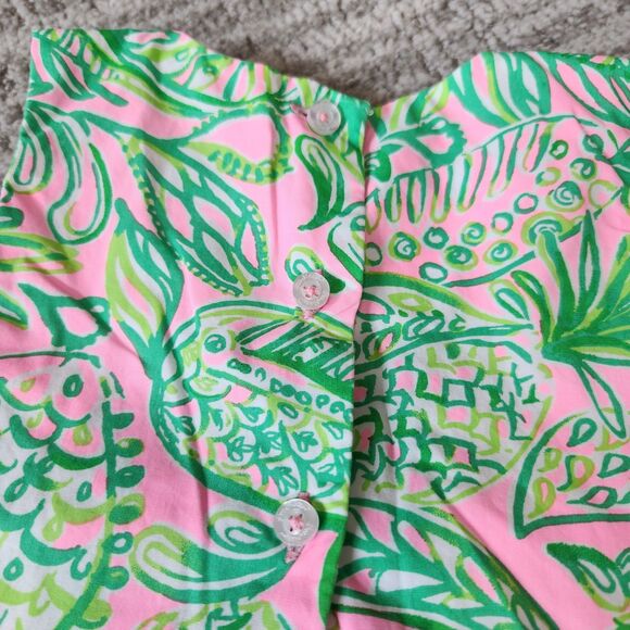 Lilly Pultizer baby girl's dress with bloomers pink green size 6-12 months - Picture 11 of 11